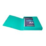 Boite De Classement Exabox Dos 40mm Carte Lustrée Scotten - A4 - Couleurs Assorties - X 10 - Exacompta