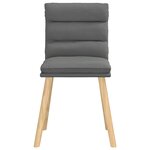 vidaXL Chaises à manger lot de 4 gris foncé tissu