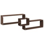 vidaXL Armoire murale 158x18x53 cm chêne marron bois d'ingénierie