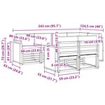 vidaXL Ensemble de canapé d'angle 6 Pièces Naturel et Anthracite
