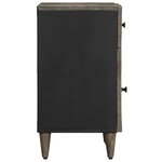 vidaXL Table de chevet gris clair 50x33x60 cm bois de manguier massif