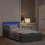 vidaXL Cadre de lit à rangement hydraulique sans matelas 90x200 cm