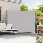 vidaXL Auvent latéral rétractable de patio 200x314 cm Gris