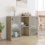 vidaXL Buffet chêne sonoma 102x37x75 5 cm bois d'ingénierie