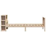 vidaXL Lit bibliothèque sans matelas 100x200 cm bois massif de pin
