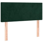 vidaXL Tête de lit Vert foncé 100x5x78/88 cm Velours