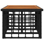 vidaXL Table de jardin relevable Noir et naturel 100 x 55 x 37 cm