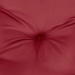 vidaXL Coussin rond rouge bordeaux Ø 100 x11 cm tissu oxford