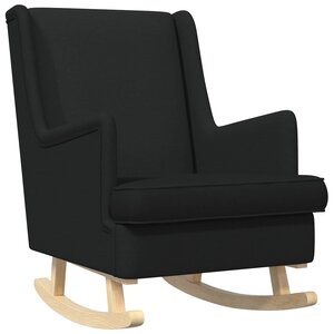 vidaXL Chaise à bascule Noir 62 x 80 x 85 cm tissu
