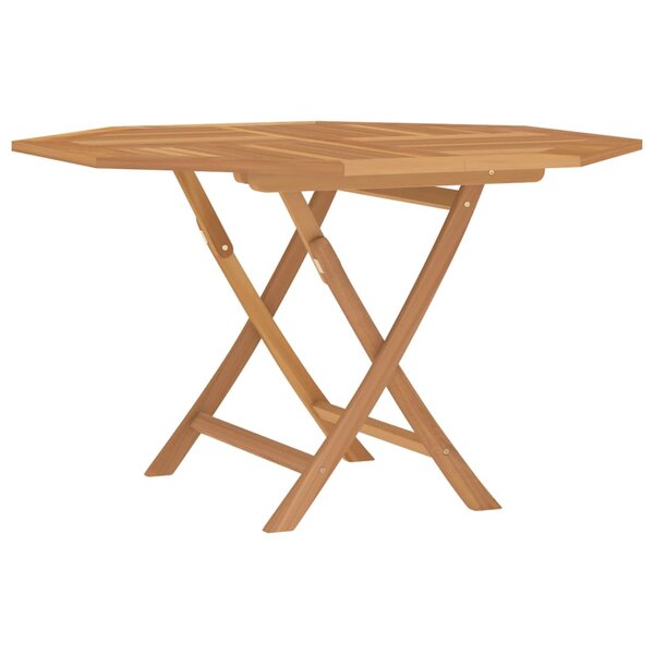 vidaXL Table pliable de jardin 110x110x75 cm bois massif de teck