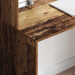 vidaXL Bureau Bois Ancien 102 x 50 x 124 cm Bois d'ingénierie