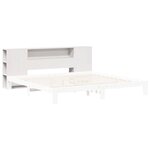 vidaXL Tête de lit avec rangement blanc 200 cm bois massif de pin