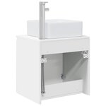 vidaXL Vanité de lavabo mural Blanc 53 x 35 x 63 cm Bois d'ingénierie