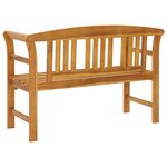 vidaXL Banc de jardin avec coussin 120 cm Bois d'acacia massif