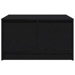 vidaXL Table basse avec tiroirs chêne noir 70 5x70x40 cm