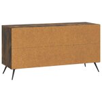 vidaXL Meuble TV Chêne fumé 99 x 34 5 x 50 cm Bois d'ingénierie
