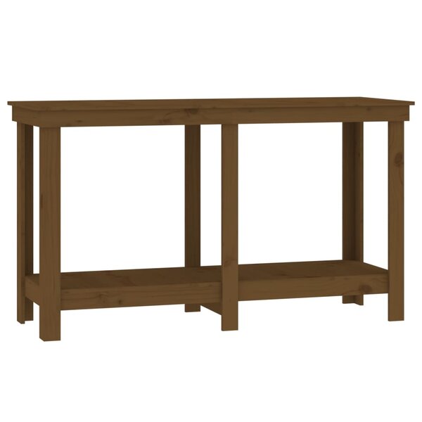 vidaXL Banc de travail Marron miel 140x50x80 cm Bois de pin massif