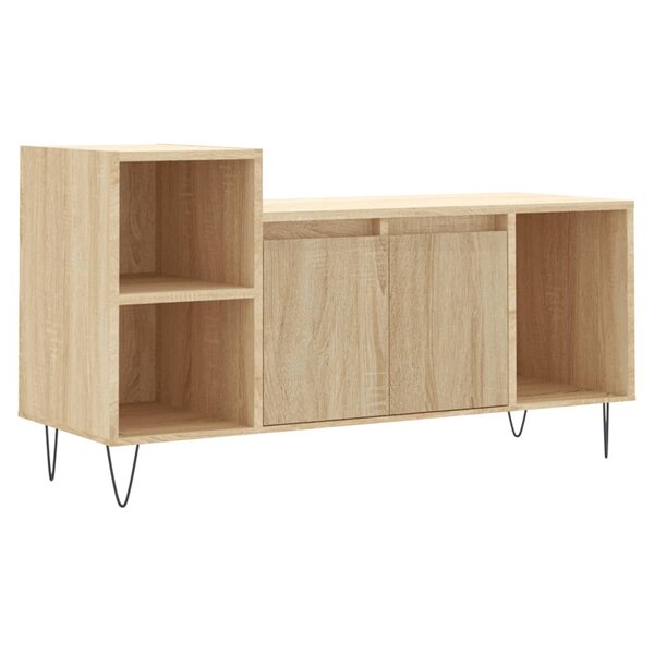 vidaXL Meuble TV Chêne sonoma 100x35x55 cm Bois d'ingénierie