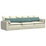 vidaXL Coussins de canapé 2 Pièces Vert Mer 200 x 40 cm