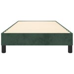 vidaXL Cadre de lit Vert foncé 80x200 cm Velours