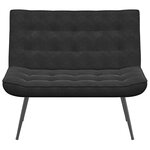 vidaXL Banc noir 110x74x84 cm velours