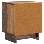 vidaXL Cabinet de chevet 2 Pièces Bois ancien 43 x 34 5 x 50 cm