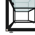 Vidaxl meuble tv marbre blanc 180x40x40 5 cm verre trempé