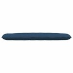 vidaXL Coussin de Dos Bleu 200 x 19 x 50 cm tissu