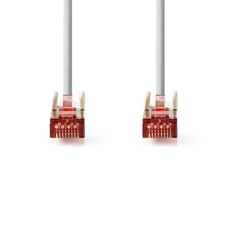 Cable Réseau Cat 6 S-FTP | RJ45 Male - RJ45 Male | 5,0 m | Gris     ALPEXE-1125