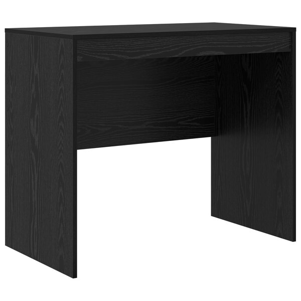 vidaXL Bureau d'écriture en chêne noir Chêne noir Panneau de particules