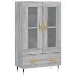 vidaXL Buffet haut sonoma gris 69 5x31x115 cm bois d'ingénierie