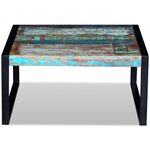 vidaXL Table basse Bois de récupération massif 80x80x40 cm