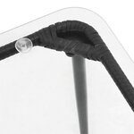 vidaXL Table de Jardin Noir 80 x 40 x 45 cm polyrotin