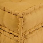 vidaXL Pouf modulaire jaune 70x70x54 tissu