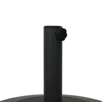 vidaXL Socles de parasol d'extérieur Noir 48 x 48 x 32 cm Acier  béton