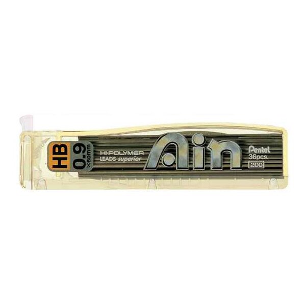 Etui de 36 Mines AIN C259 Pour Portemines 0,9 mm Dureté HB PENTEL