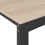 Bureau table poste de travail meuble d'ordinateur informatique étude d'ordinateur et chêne 110 x 60 x 73 cm Aggloméré brun 02_0023751