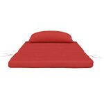 vidaXL Coussins de chaise adirondack lot de 2 rouge tissu oxford