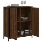 vidaXL Buffet chêne marron 70x30x80 cm bois d'ingénierie