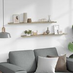 vidaXL Étagères murales 2 Pièces chêne sonoma 100x9x3 cm