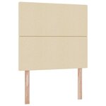 vidaXL Lit avec rangement et matelas Crème 90 x 200 cm Polyester