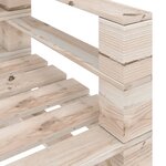 vidaXL Canapé palette d'angle de jardin Bois de pin imprégné