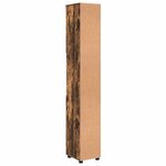 vidaXL Meuble de salle de bain haut Chêne fumé 30 x 35 x 192 cm