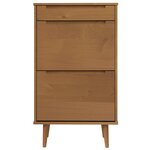 vidaXL Armoire à chaussures MOLDE Marron 59 5x35x103 cm Bois de pin