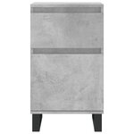 vidaXL Buffets 2 Pièces gris béton 40x35x70 cm bois d'ingénierie