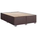 vidaXL Sommier à lattes de lit avec matelas Marron foncé 140x190 cm