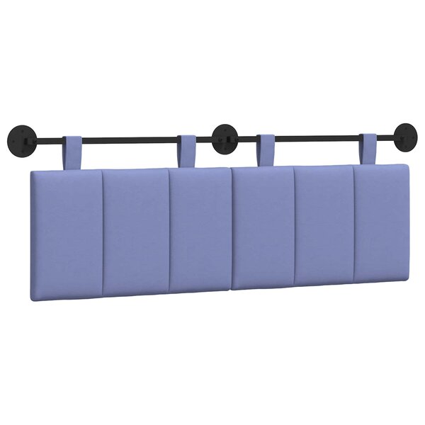 vidaXL Tête de lit suspendue Bleu denim Tissu