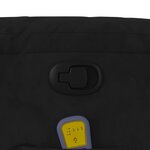 vidaXL Fauteuil inclinable de massage noir tissu microfibre