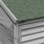vidaXL Abri de jardin Gris 106 x 56 x 176 5 cm Bois de Sapin Massif