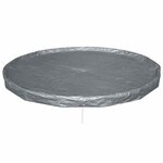 Bestway Couverture de piscine Ø4 57 m Rond Polyester Gris